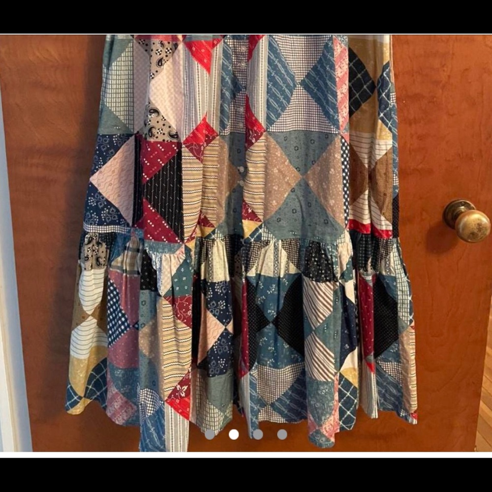RARE Doen Darby Patchwork Dress - Picture 4 of 5